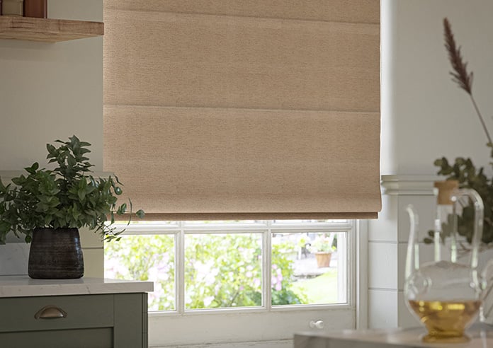Carron, Woven Jute - Motorised Roman Blind - Image 5